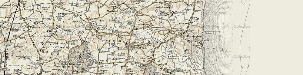 Old map of Toad Row in 1901-1902