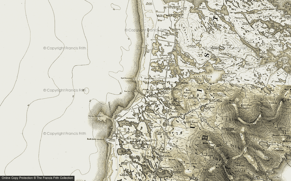 Old Map of Tobha Mòr, 1911 in 1911