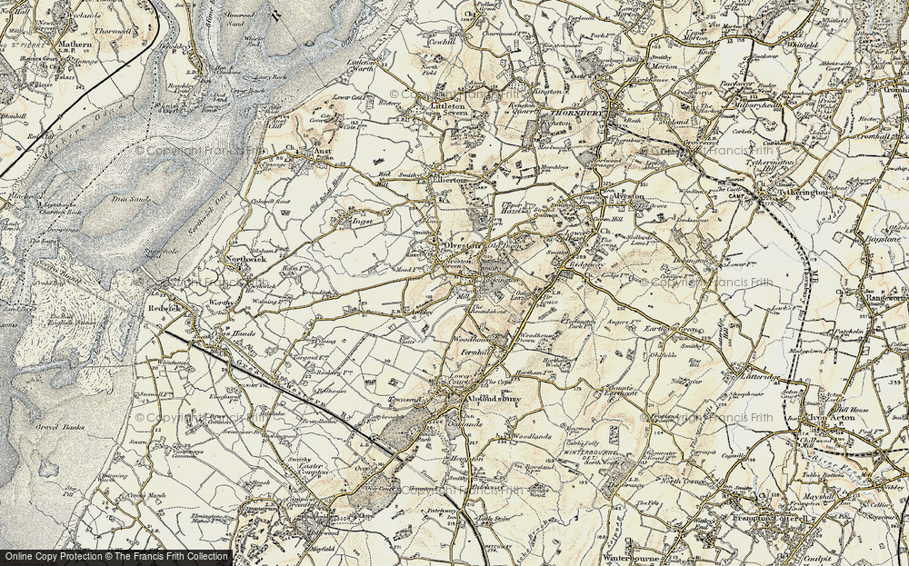 Old Map of Tockington, 1899 in 1899