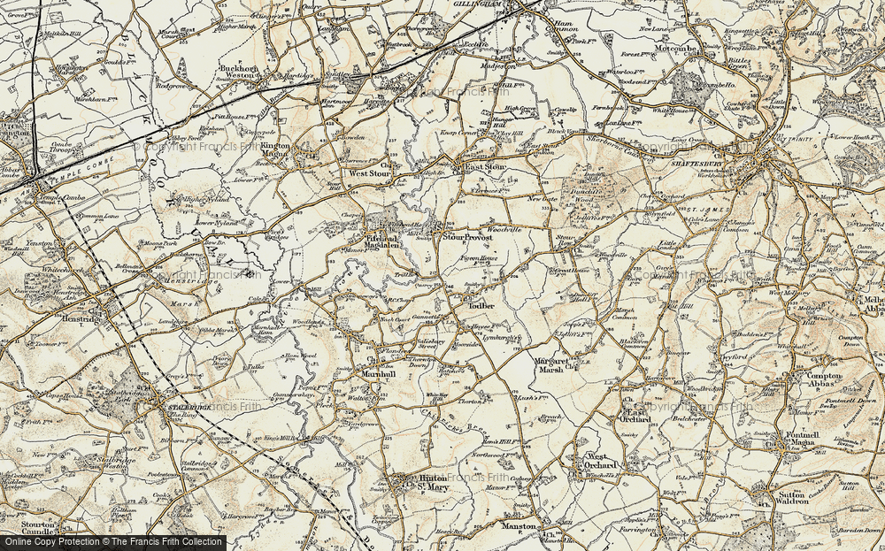 Old Map of Todber, 1897-1909 in 1897-1909