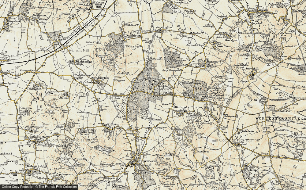 Old Map of Toddington, 1899-1900 in 1899-1900