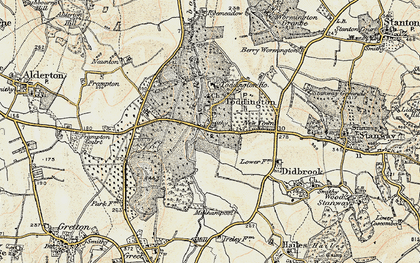 Old map of Toddington in 1899-1900