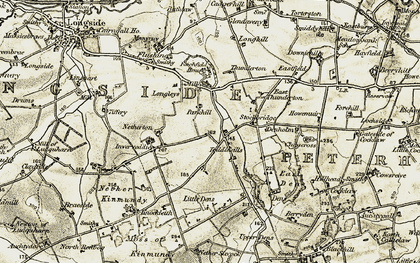 Old map of Toddlehills in 1909-1910