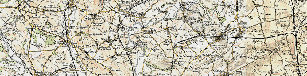 Old map of Todhills in 1903-1904