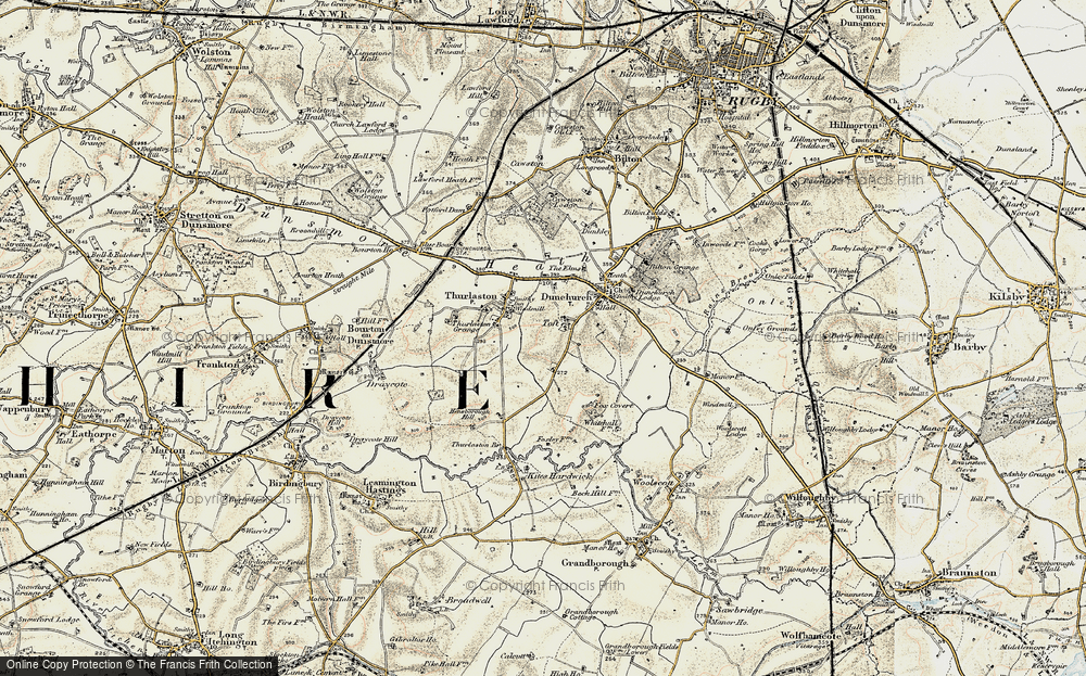 Old Map of Toft, 1901-1902 in 1901-1902