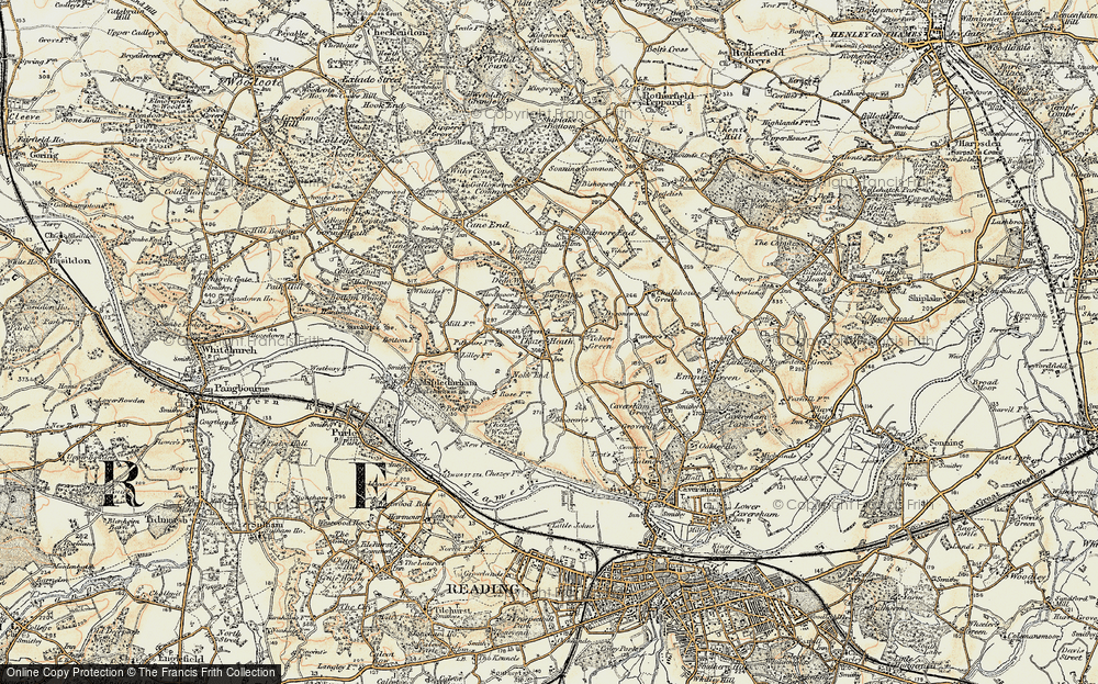 Old Map of Tokers Green, 1897-1900 in 1897-1900