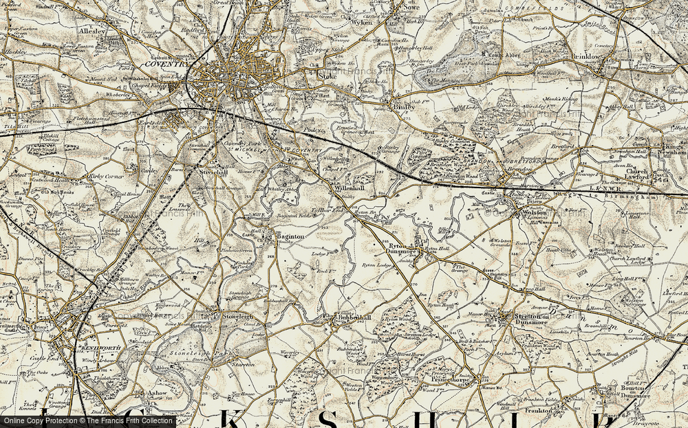 Old Map of Tollbar End, 1901-1902 in 1901-1902