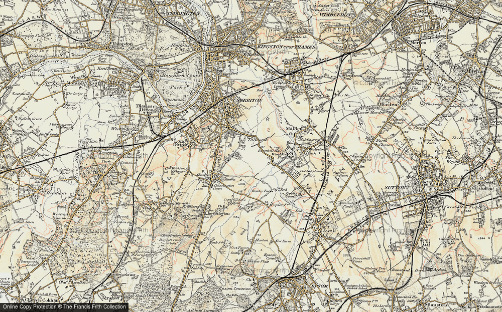 Old Map of Tolworth, 1897-1909 in 1897-1909