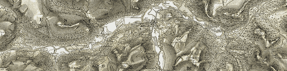Old map of Balintuim in 1908