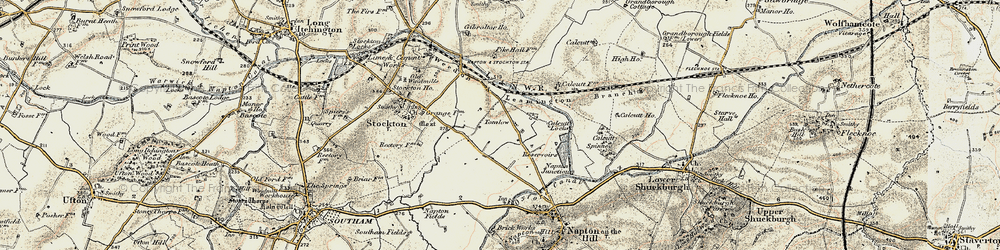 Old map of Tomlow in 1898-1902