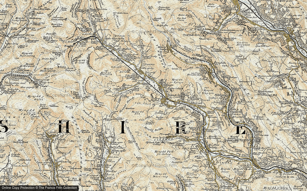 Old Map of Ton Pentre, 1899-1900 in 1899-1900