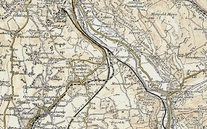 Old map of Ton-teg in 1899-1900