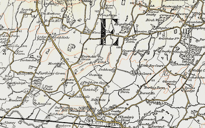 Old map of Tong in 1897-1898
