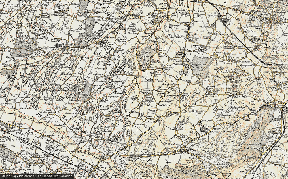 Old Map of Tong Green, 1897-1898 in 1897-1898