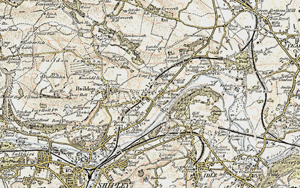 Old map of Tong Park in 1903-1904