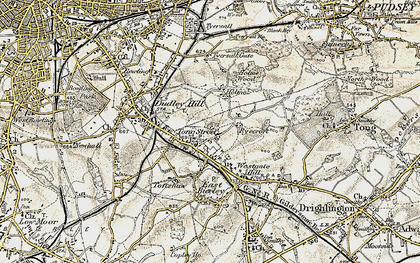 Old map of Tong Street in 1903