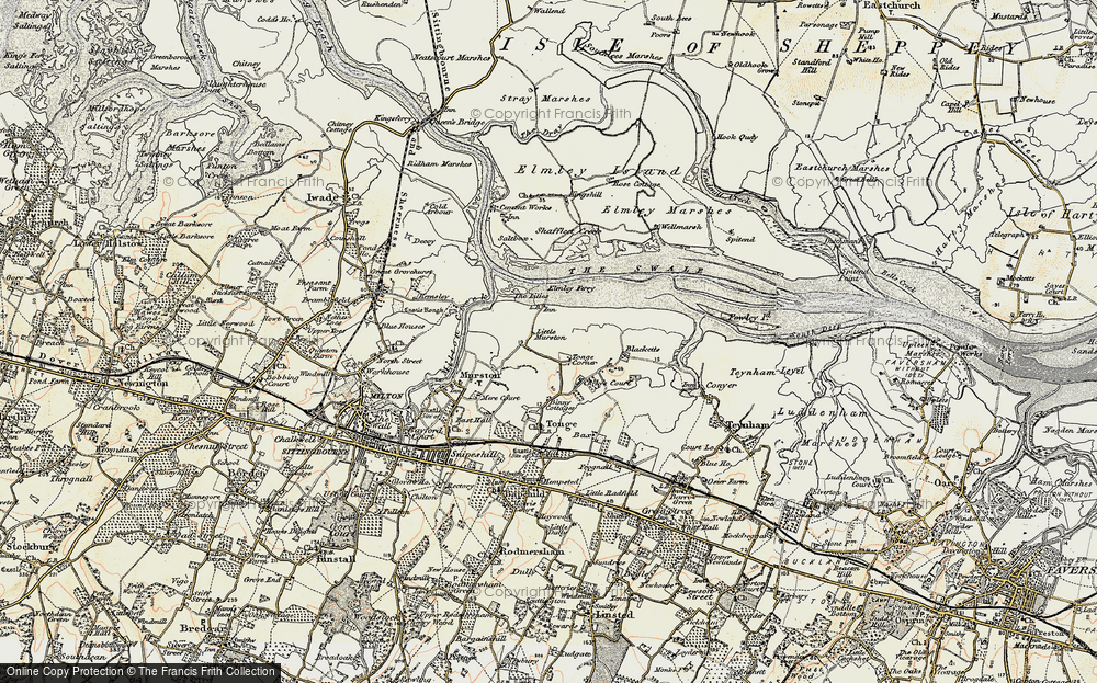 Old Map of Tonge Corner, 1897-1898 in 1897-1898