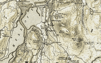 Old map of Braetongue in 1910-1912