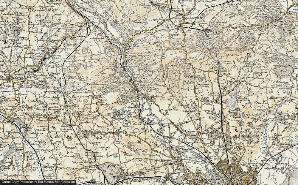 Old Map of Tongwynlais, 1899-1900 in 1899-1900