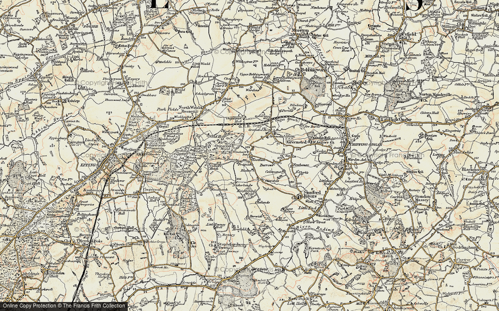 Old Map of Toot Hill, 1898 in 1898