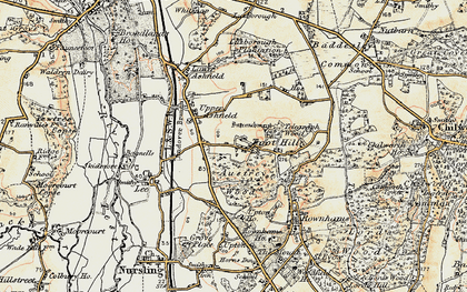 Old map of Toothill in 1897-1909