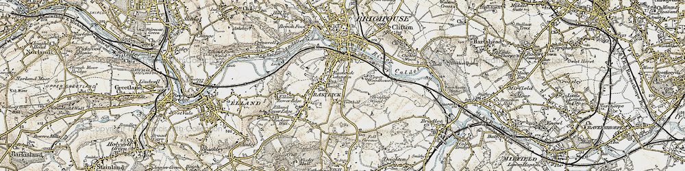 Old map of Toothill in 1903