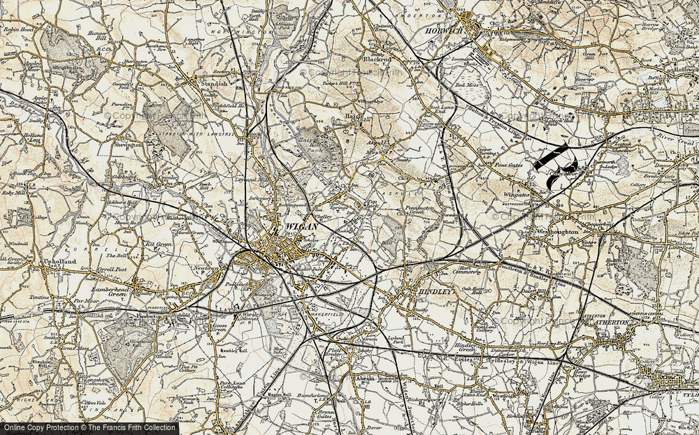 Old Map of Top Lock, 1903 in 1903