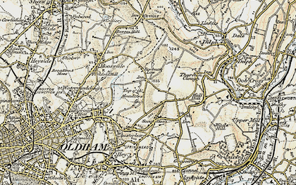 Old map of Top o' th' Meadows in 1903