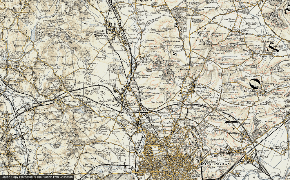 Old Map of Top Valley, 1902-1903 in 1902-1903