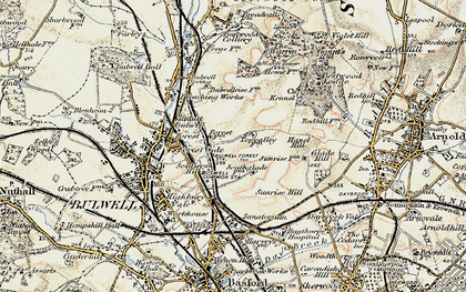 Old map of Top Valley in 1902-1903