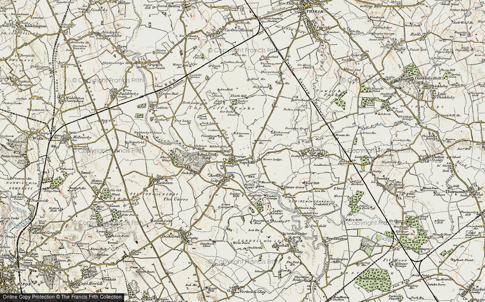 Old Map of Topcliffe, 1903-1904 in 1903-1904