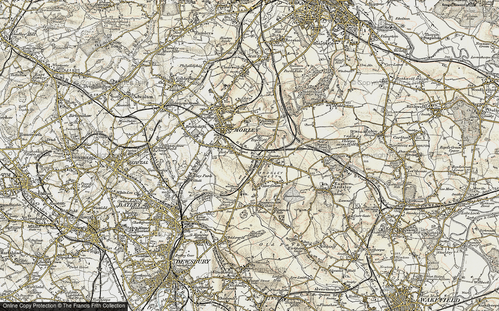 Old Map of Topcliffe, 1903 in 1903