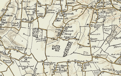 Old map of Topcroft Street in 1901-1902