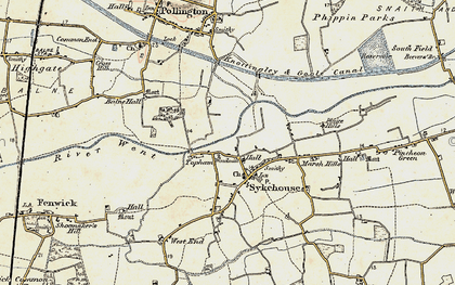 Old map of Balne Lodge in 1903