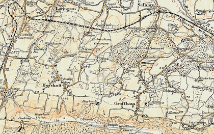 Old map of Topleigh in 1897-1900
