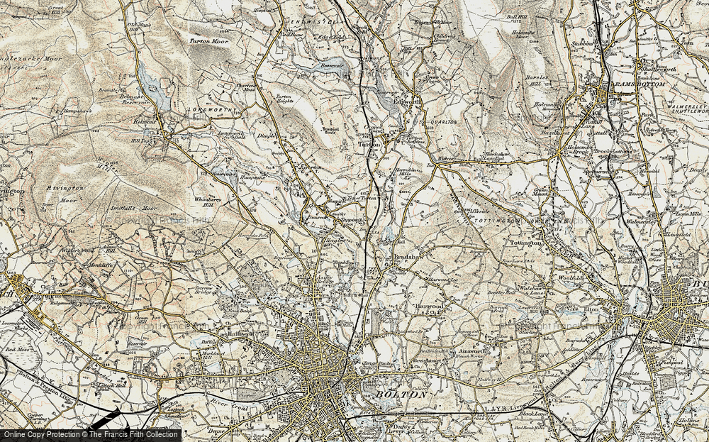 Old Map of Historic Map covering Last Drop Village, The in 1903