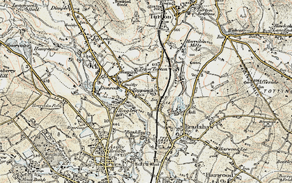Old map of Last Drop Village, The in 1903