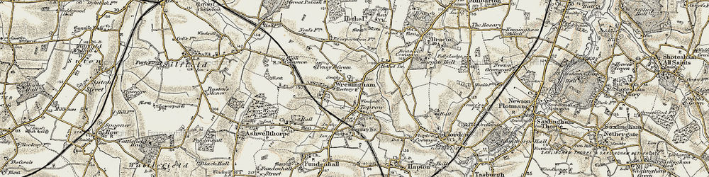 Old map of Toprow in 1901-1902