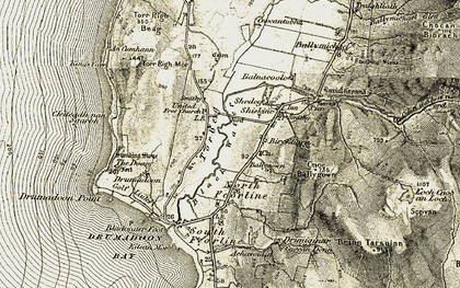 Old map of Torbeg in 1905-1906