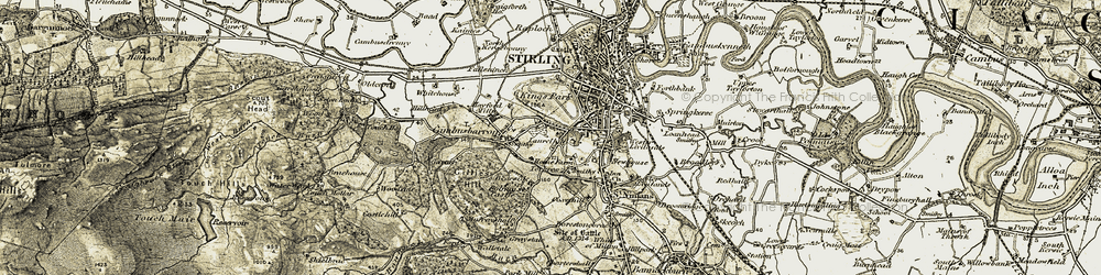 Old map of Bearside in 1904-1907