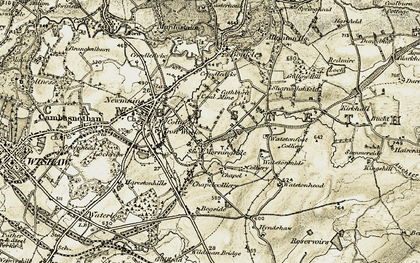 Old map of Torbush in 1904-1905