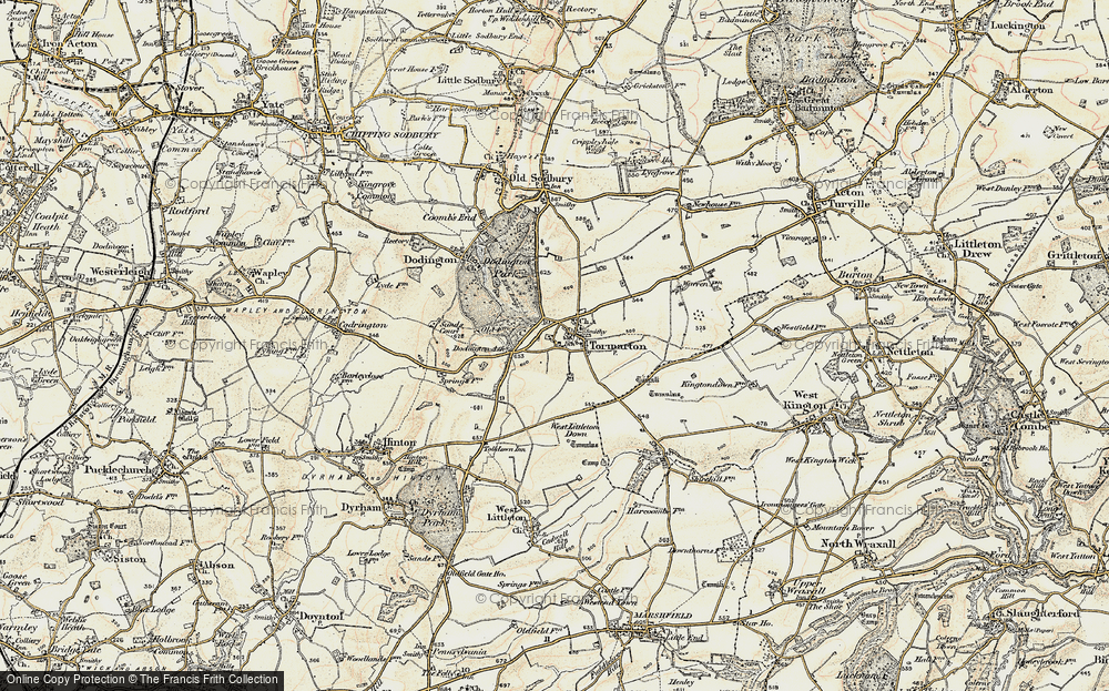 Old Map of Tormarton, 1898-1899 in 1898-1899