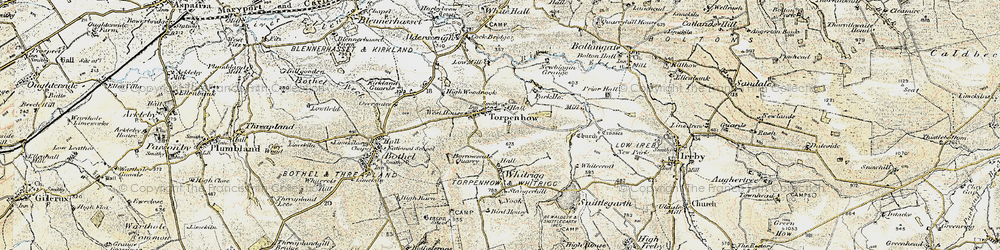 Old map of Torpenhow in 1901-1904