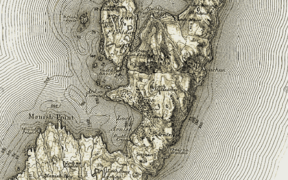 Old map of An Roinn in 1909