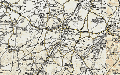 Old map of Torre in 1898-1900