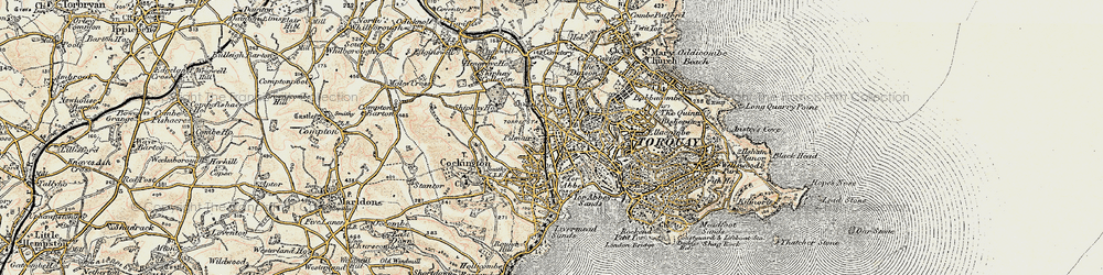 Old map of Torre in 1899