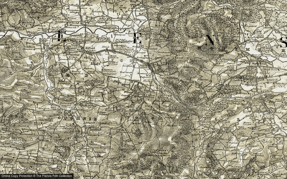 Old Map of Torries, 1908-1909 in 1908-1909