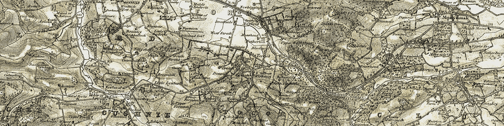 Old map of Torries in 1908-1909