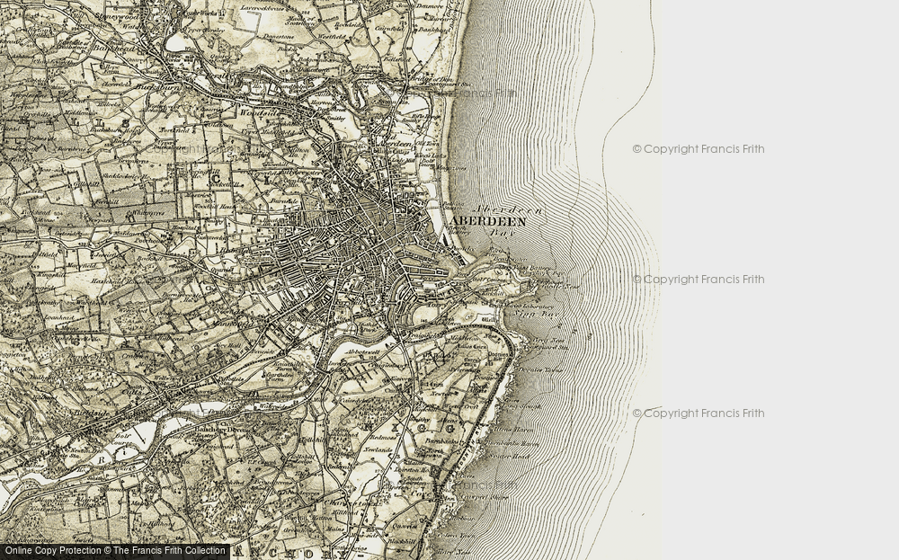 Old Map of Torry, 1908-1909 in 1908-1909