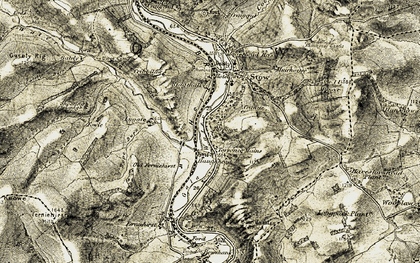 Old map of Torsonce in 1903-1904